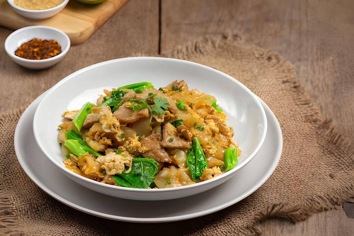 Tumis jamur kemangi pedas