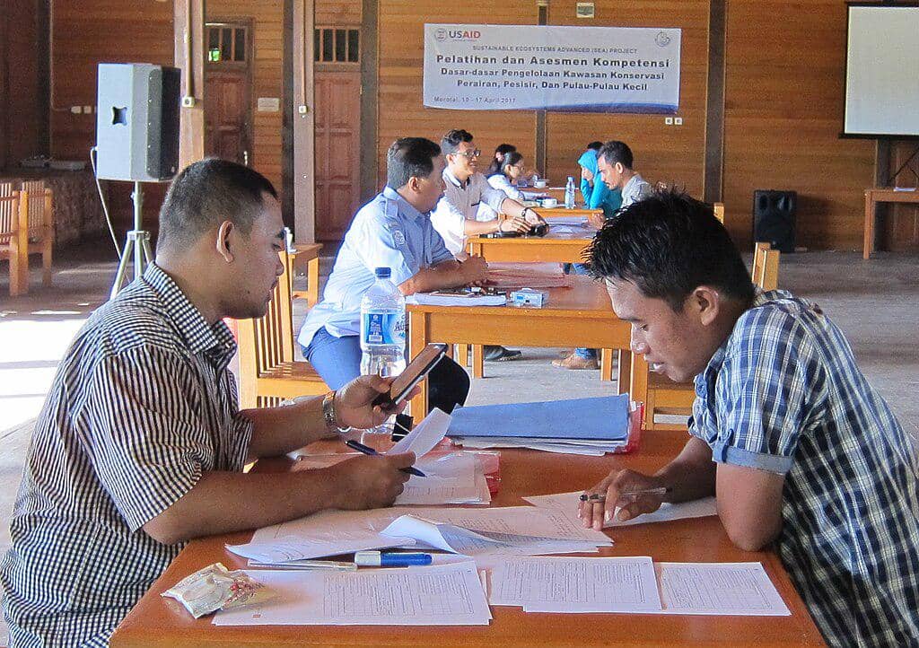 ilustrasi kegiatan konservasi atau peduli lingkungan