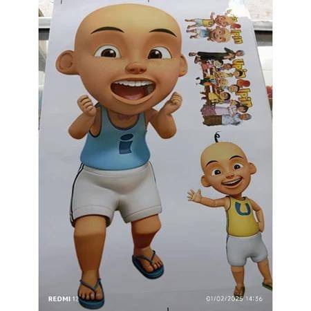 Stiker Upin dan Ipin