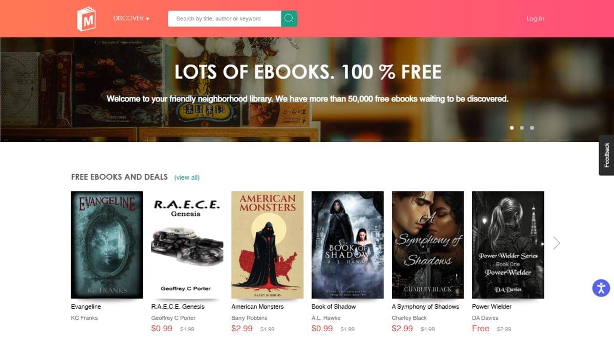 ManyBooks (dok. Tangkapan Layar)