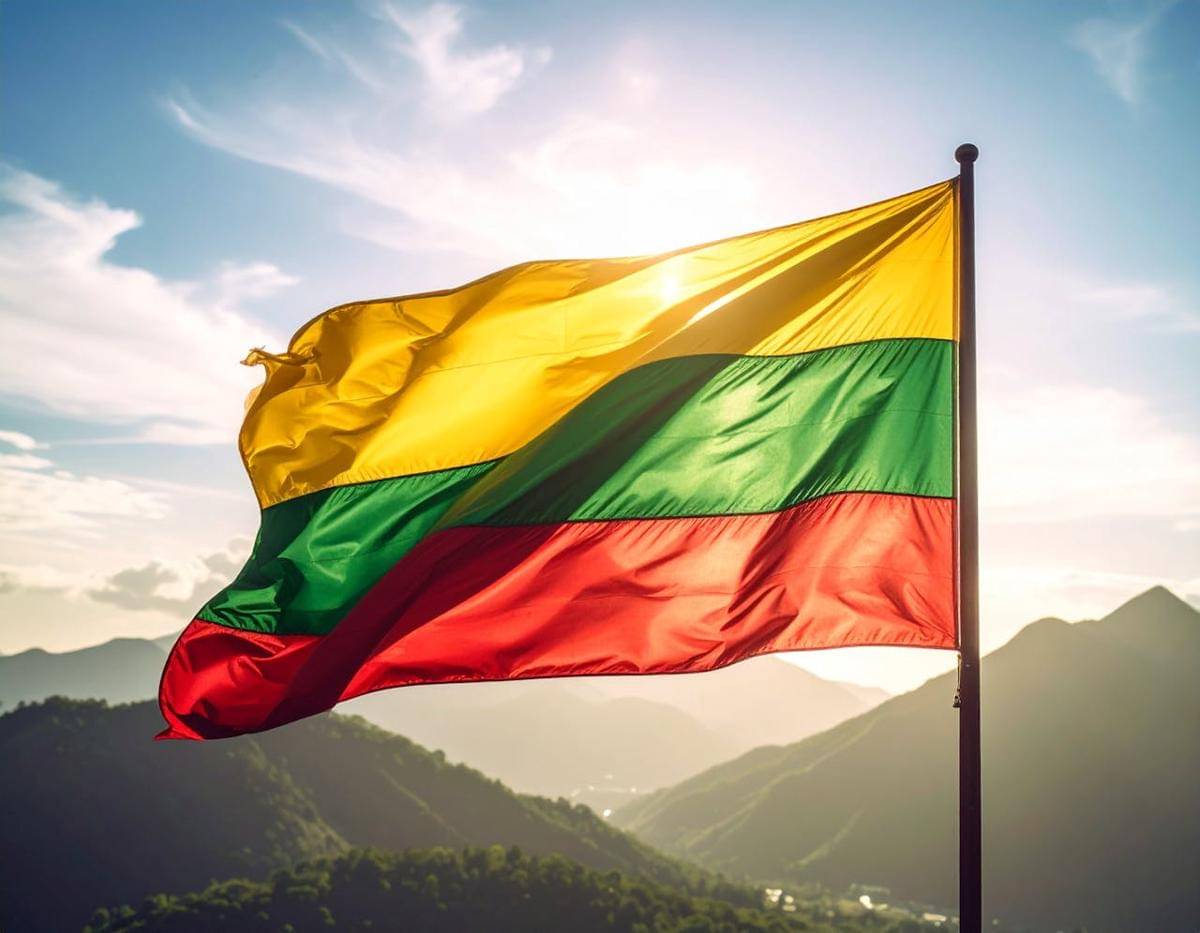 ilustrasi bendera Lithuania