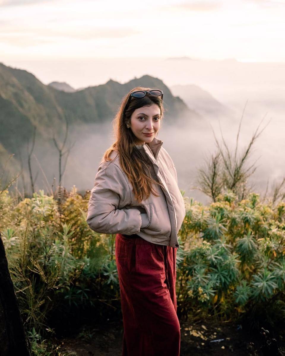 keluarga Sarah Keihl liburan ke Gunung Bromo