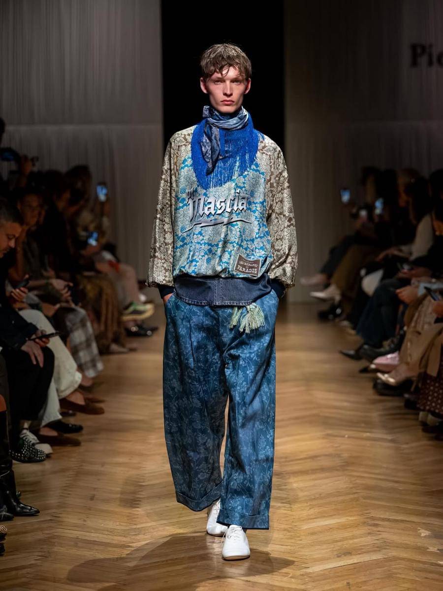 Koleksi Pierre-Louis Mascia S/S '26 di Milan Fashion Week