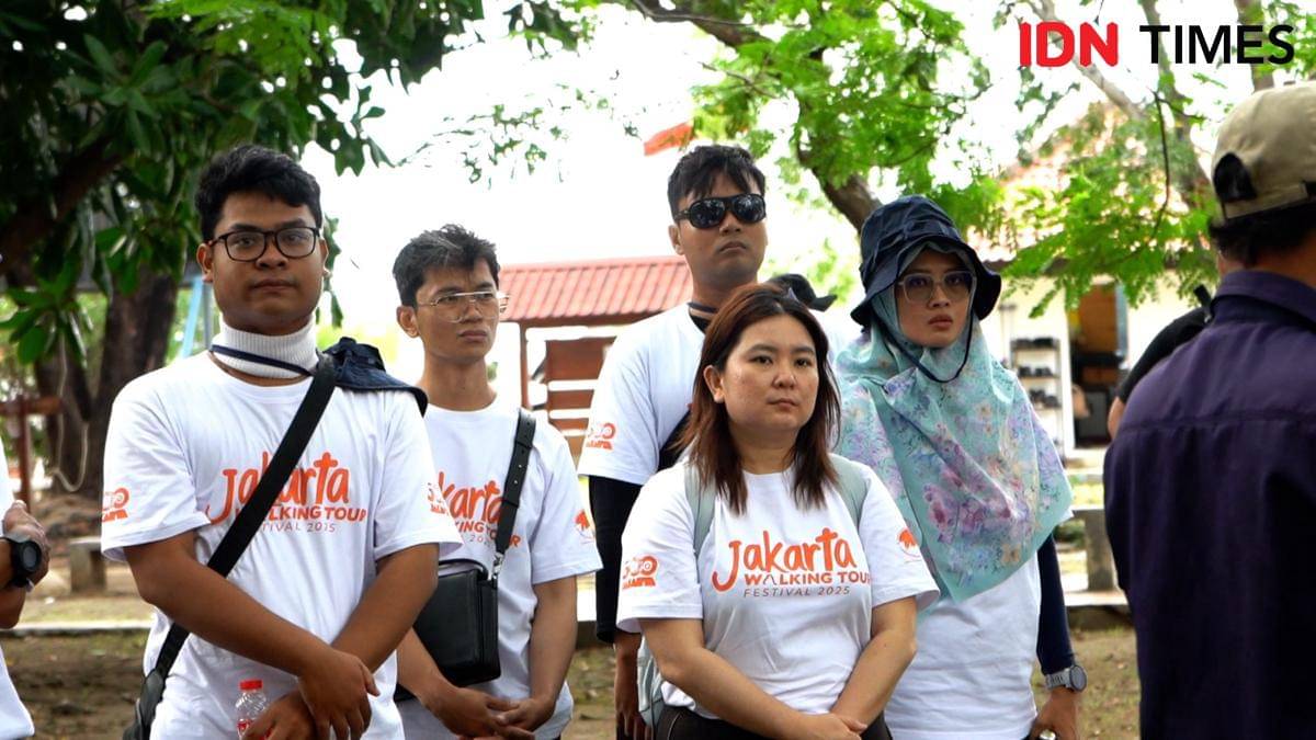 Jakarta Walking Tour Festival 2025 menjelajahi Pulau-pulau di Kepulauan Seribu. (IDN Times/Alya Dwi Achyarini)