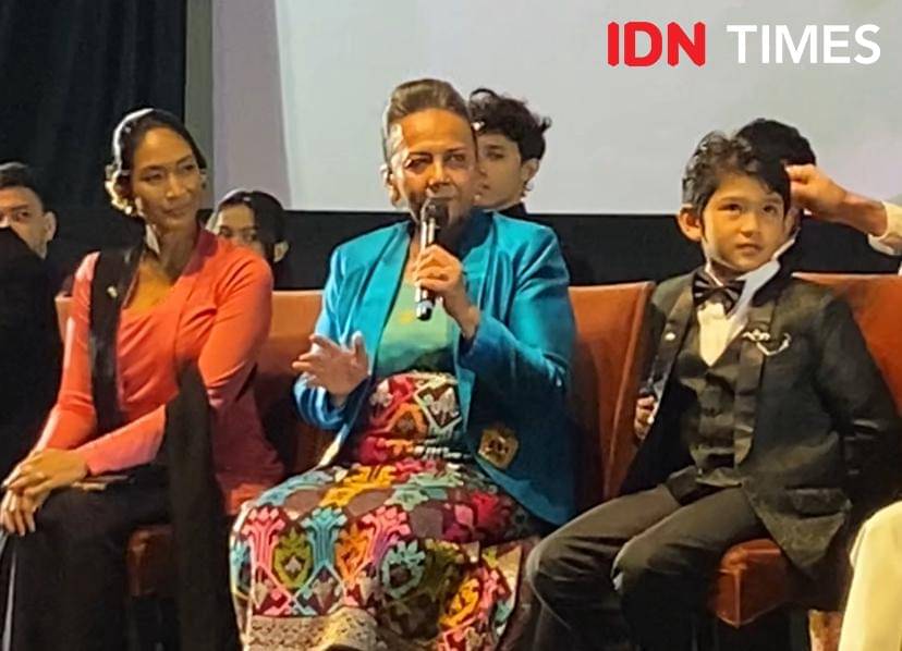 potret press conference film Pangku di XXI Epicentrum, Selasa (28/10/2025) (dok. IDN Times/Rani Asnurida)