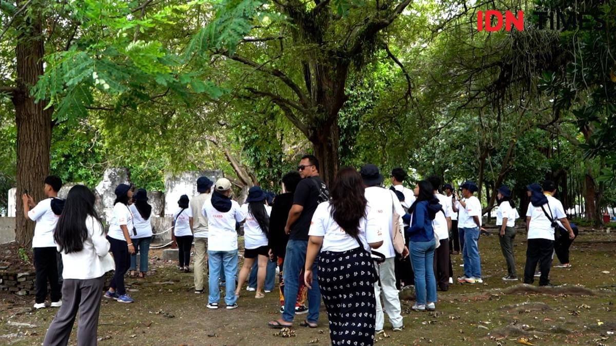 Jakarta Walking Tour Festival 2025 menjelajahi Pulau-pulau di Kepulauan Seribu. (IDN Times/Alya Dwi Achyarini)