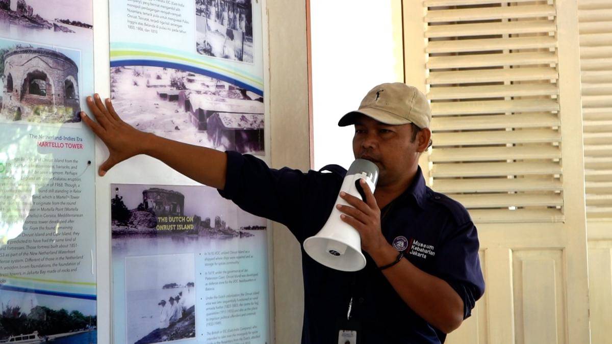 Jakarta Walking Tour Festival 2025 menjelajahi Pulau-pulau di Kepulauan Seribu. (IDN Times/Alya Dwi Achyarini)