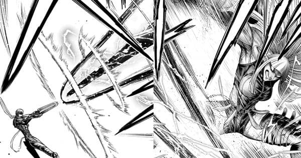 Nezha melepaskan tembakan laser ke Morrigan - Record of Ragnarok: Gods' Apocalypse