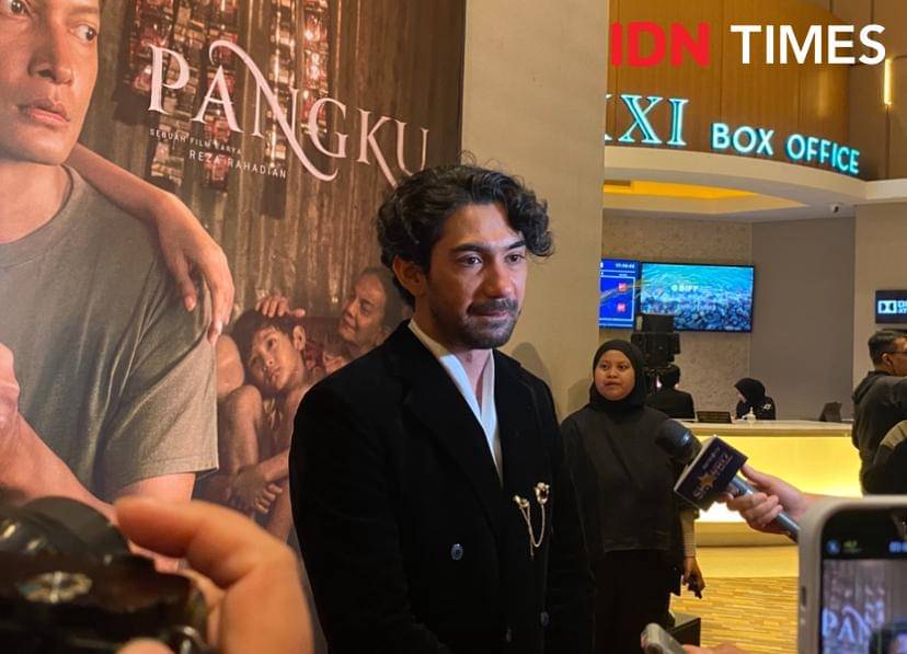 potret press conference film Pangku di XXI Epicentrum, Selasa (28/10/2025) (dok. IDN Times/Rani Asnurida)