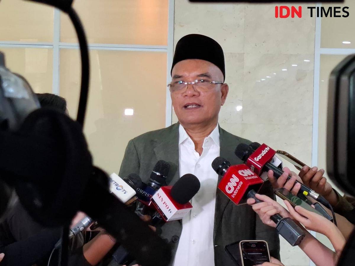 Ketua Komisi VIII DPR RI dari Fraksi PKB, Marwan Dasopang bicara persiapan pelaksanaan Haji 2026. (IDN Times/Amir Faisol).