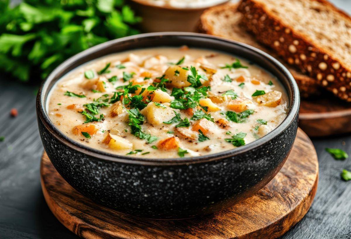 ilustrasi vegetable chowder