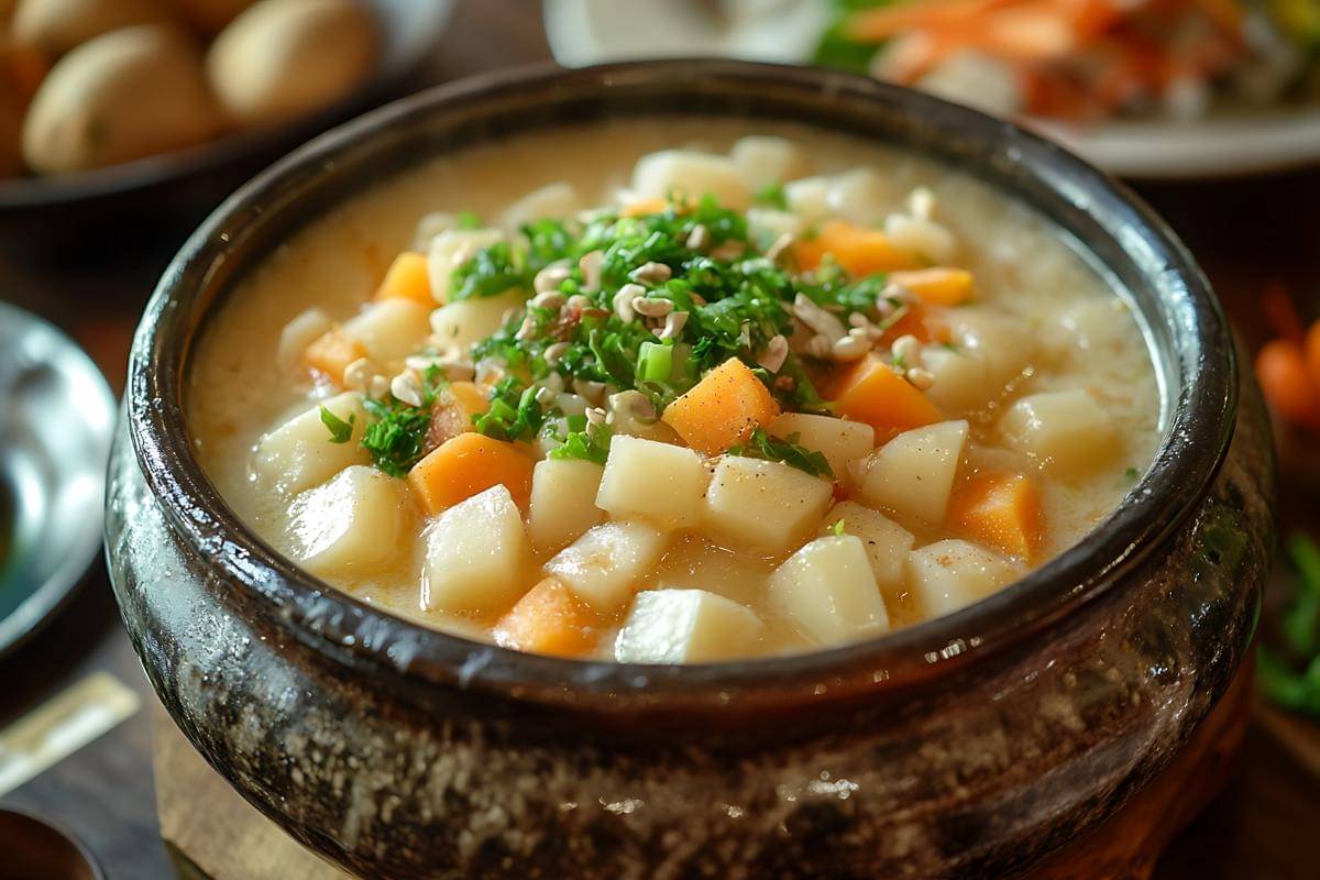 ilustrasi vegetable chowder