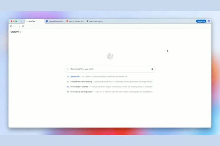 tampilan halaman ChatGPT Atlas 
