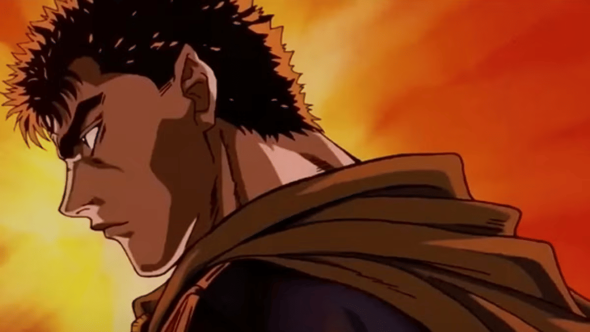 Guts dalam Berserk (1997).