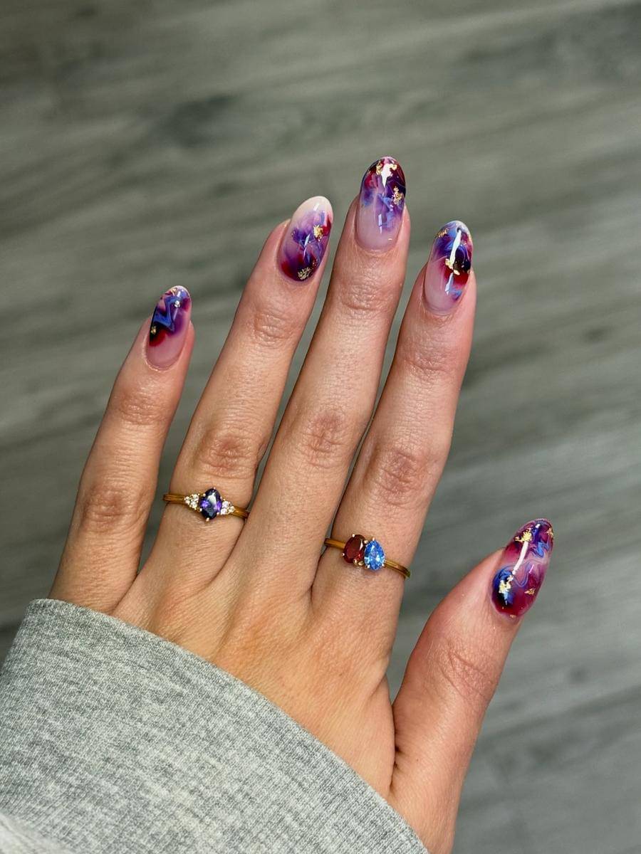 inspirasi nail art untuk zodiak Scorpio