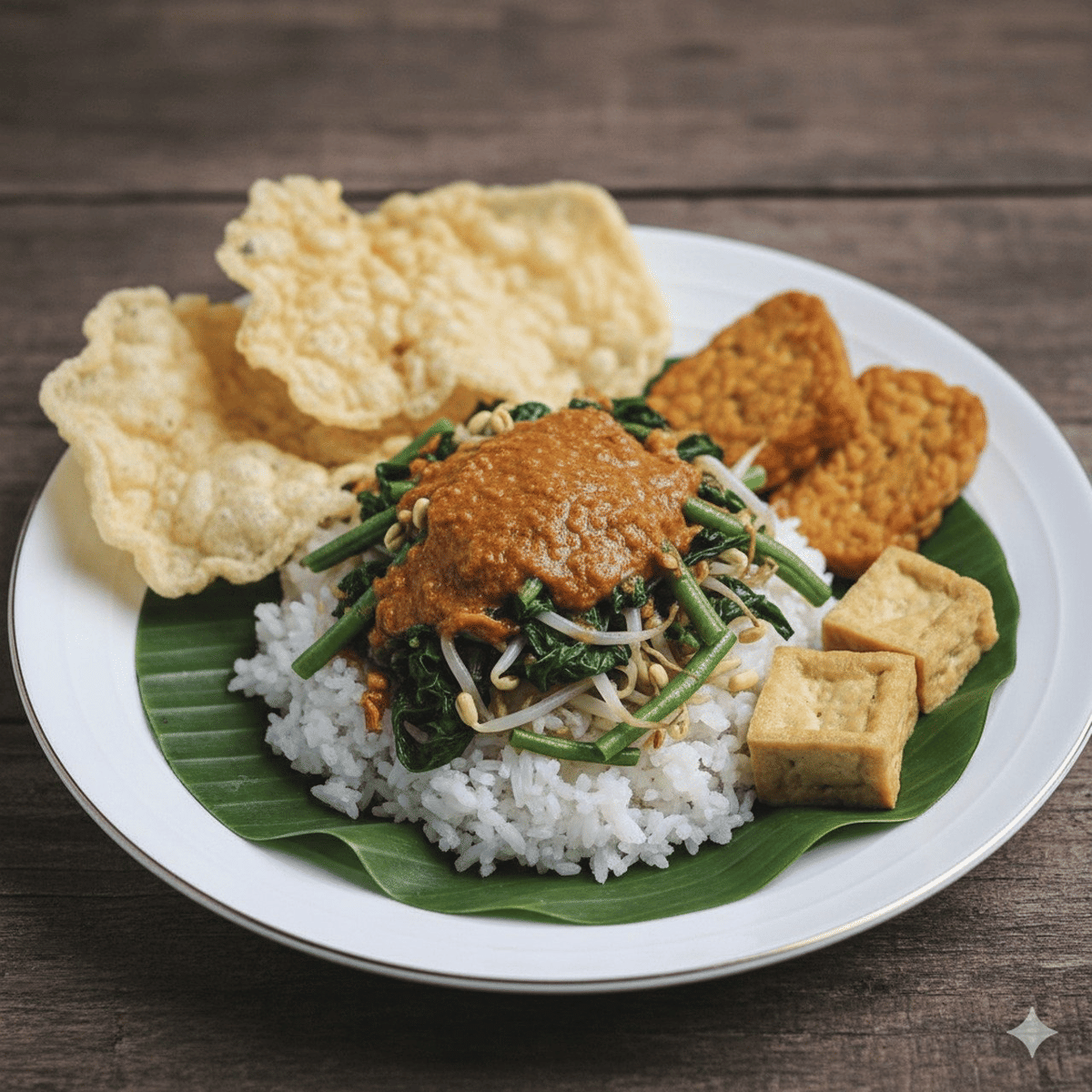 Ilustrasi nasi pecel