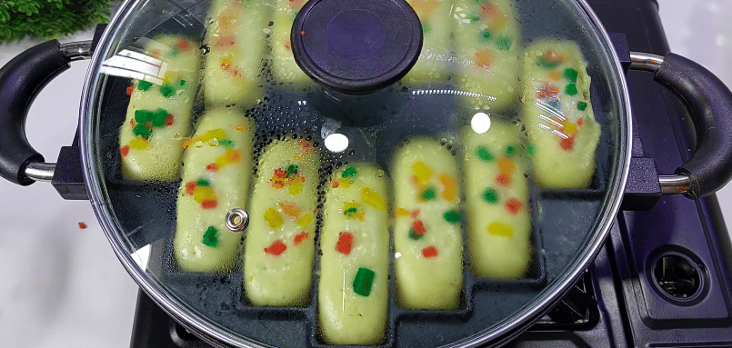 ilustrasi memanggang pukis tape singkong sukade