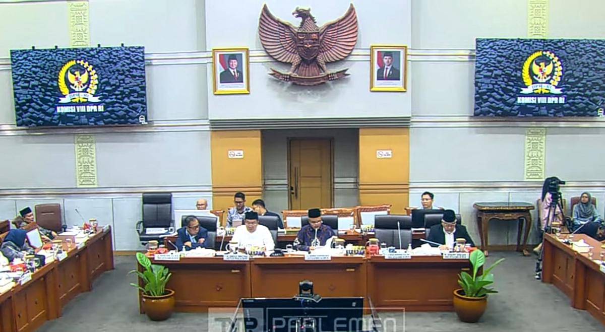 Rapat Komisi VIII DPR RI (YouTube/Komisi VIII DPR RI)