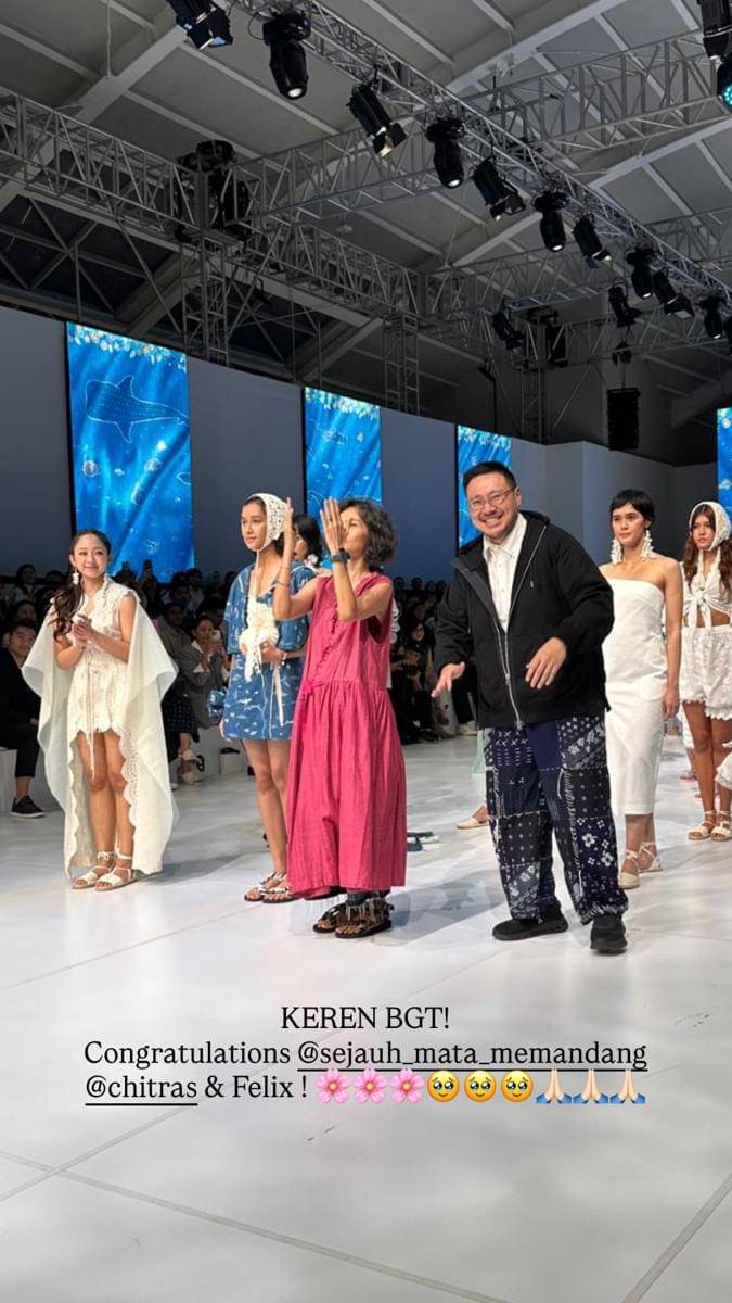 Dita Karang di Jakarta Fashion Week 2026 (instagram.com/kiranakarang)