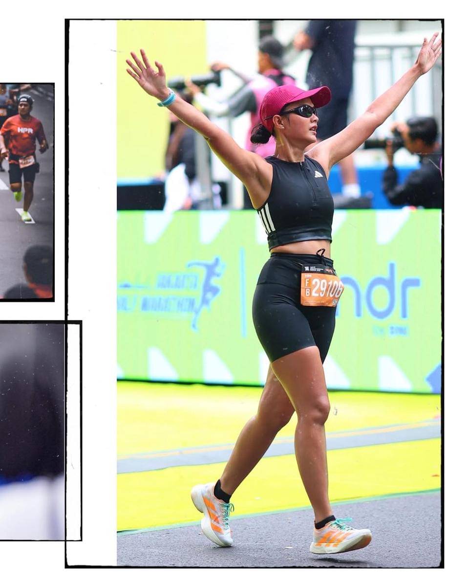 gaya artis di Jakarta Running Festival 2025