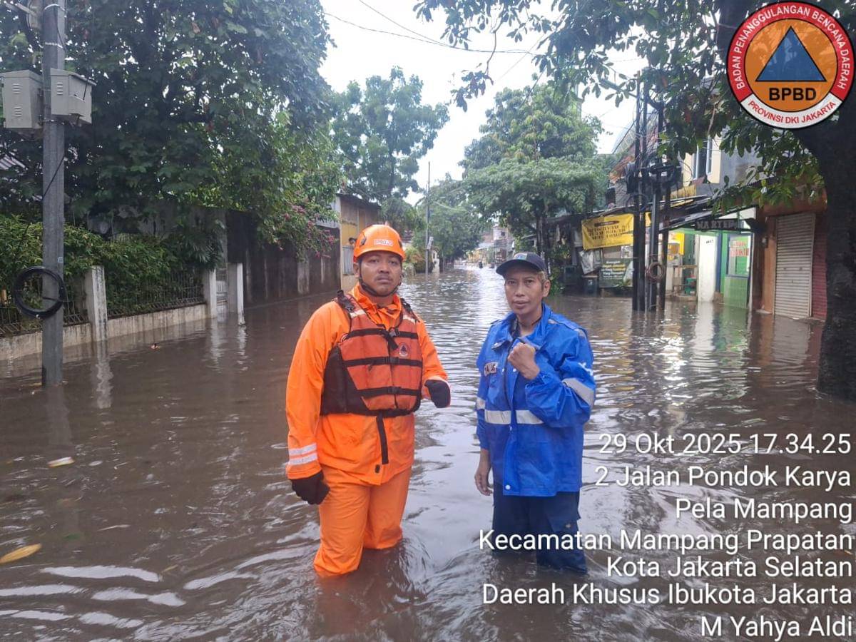 Banjir di Jaksel sampai 70 sentimeter/ Dok BPBD DKI Jakarta 