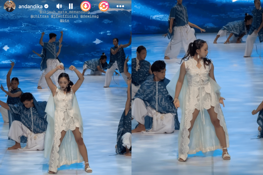 Dita Karang di Jakarta Fashion Week 2026 (instagram.com/andandika)