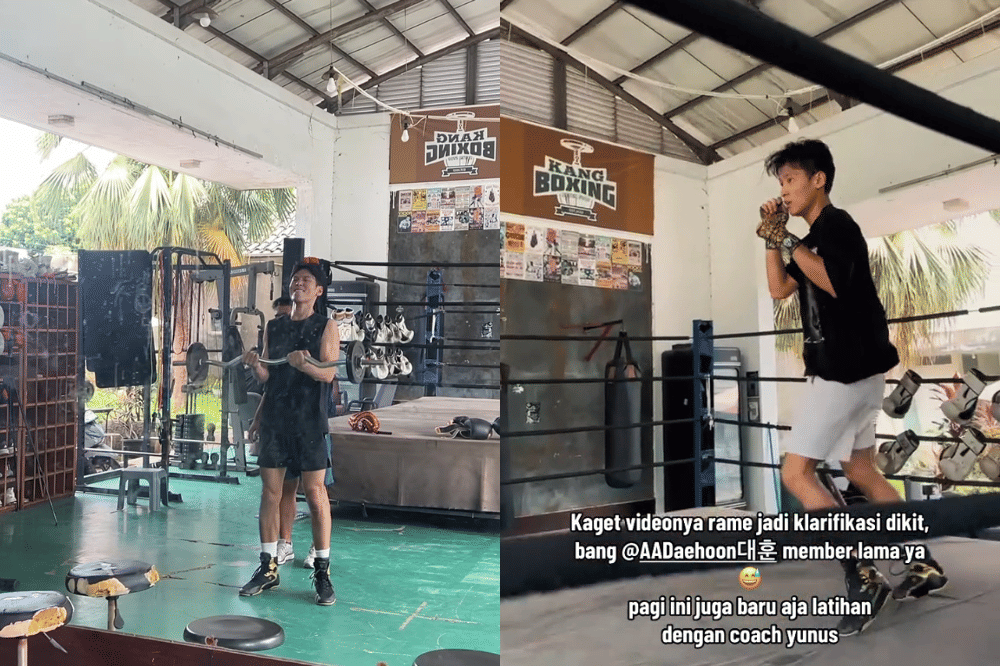 Potret Na Daehoon aktif olahraga lagi