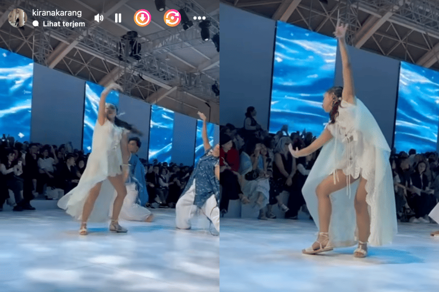 Dita Karang di Jakarta Fashion Week 2026 (instagram.com/kiranakarang)