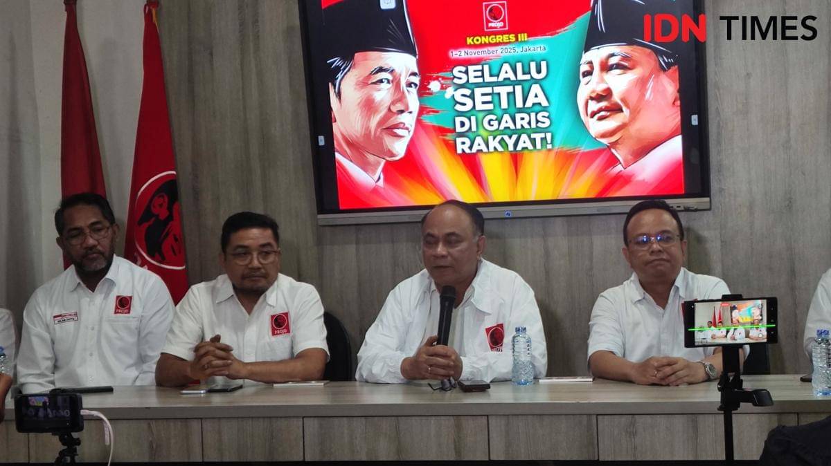 Konferensi pers di Kantor DPP Projo (IDN Times/Yosafat Diva Bayu Wisesa)