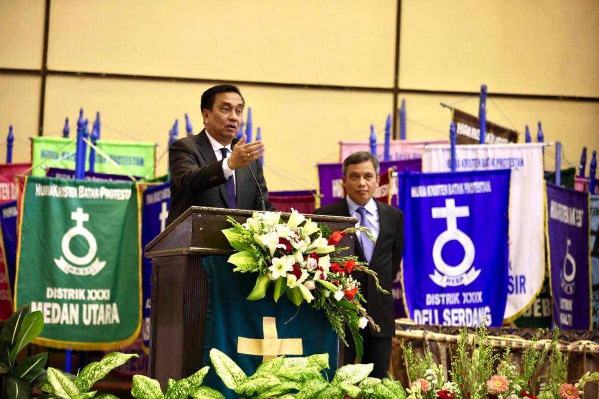 Ketua Yayasan HKBP Nommensen Effendi Simbolon (dok.HKBP)