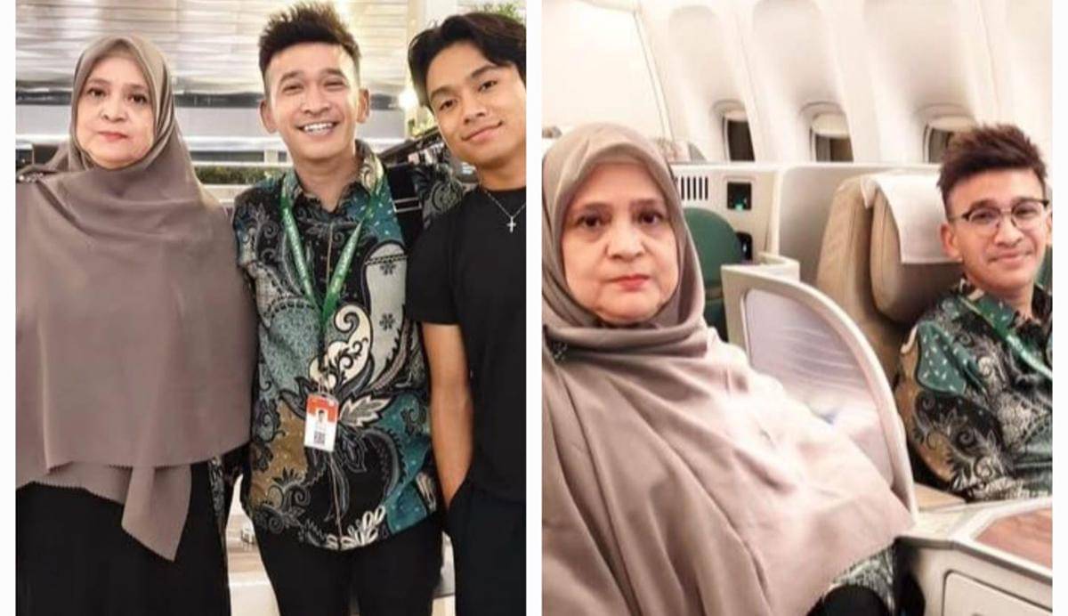 potret Ruben Onsu berangkat umrah yang kedua kali bareng Ma Ipa