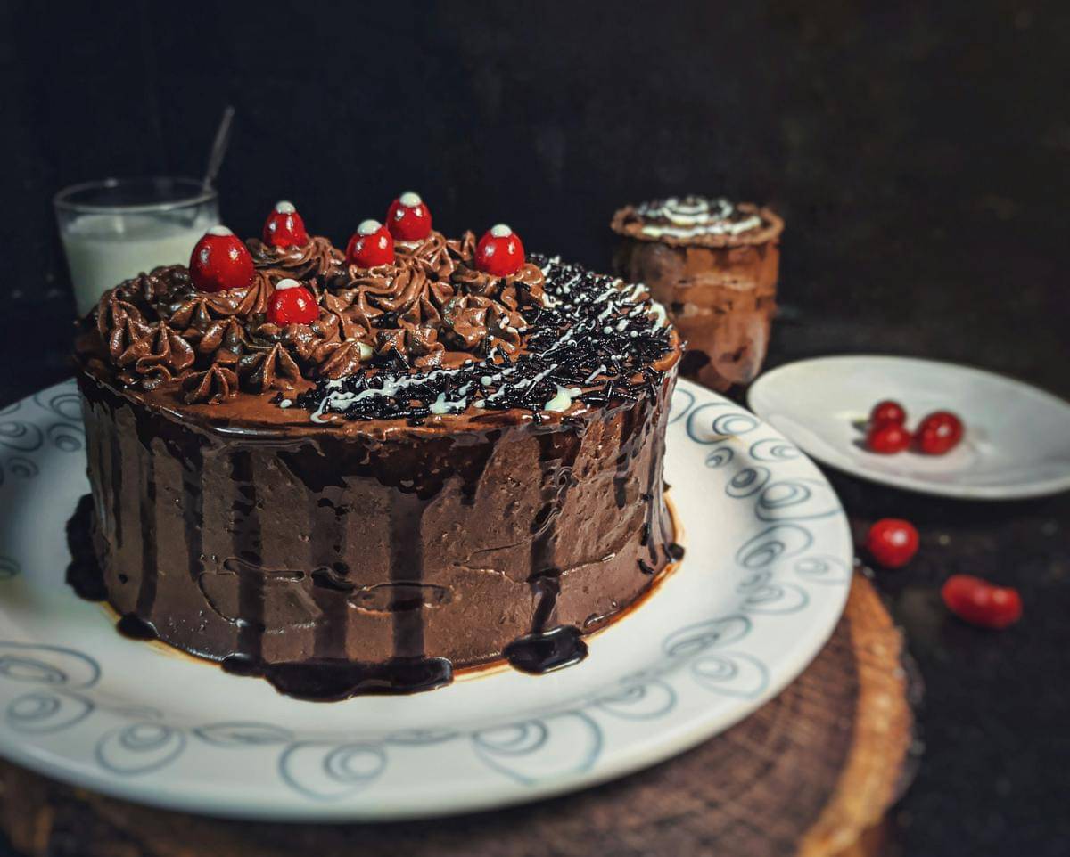 ilustrasi kue black forest