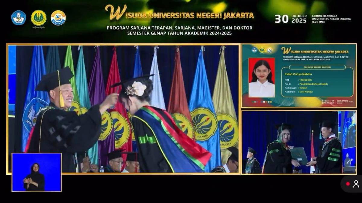 potret Indah JKT48 wisuda