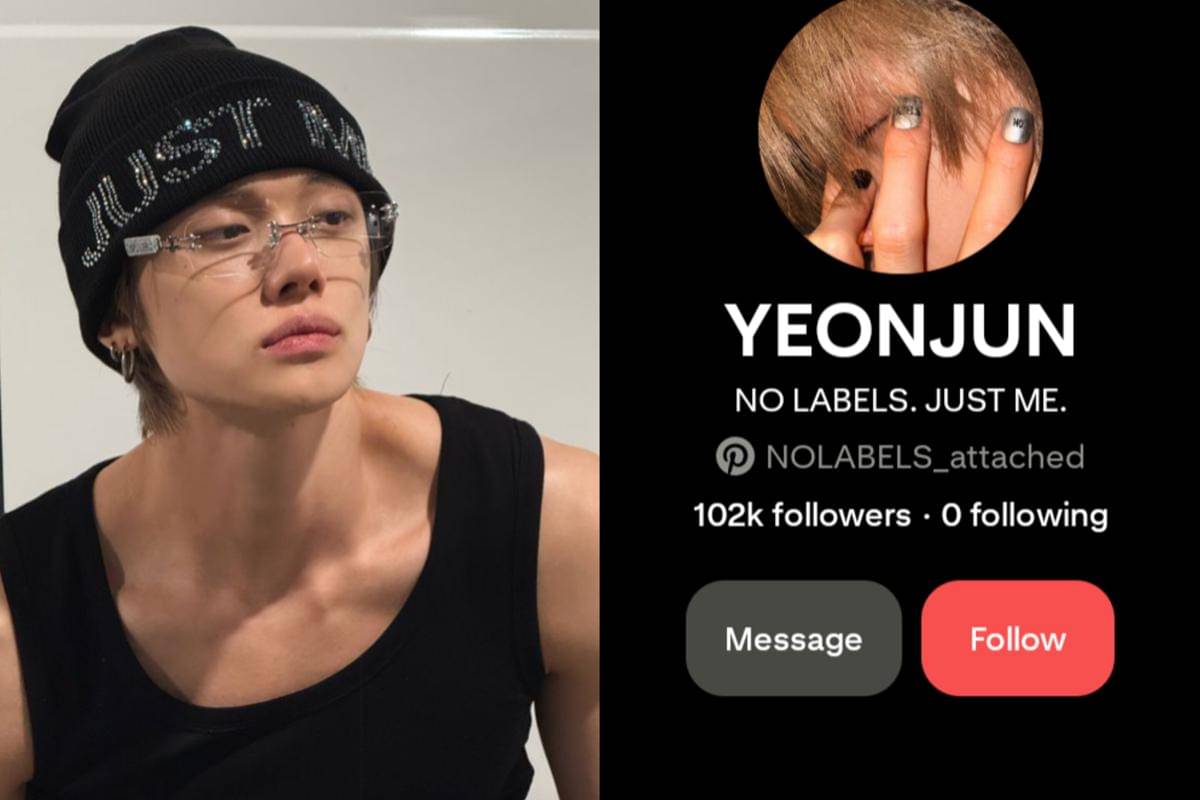 Potret Yeonjun TXT dan akun Pinterest resminya