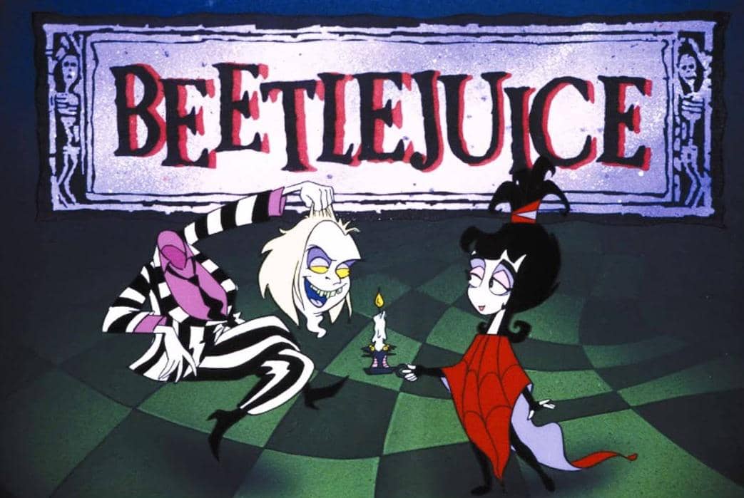 Cuplikan serial Beetlejuice yang didistribusikan oleh Prime Video, menampilkan salah satu adegan dari tayangan tersebut.