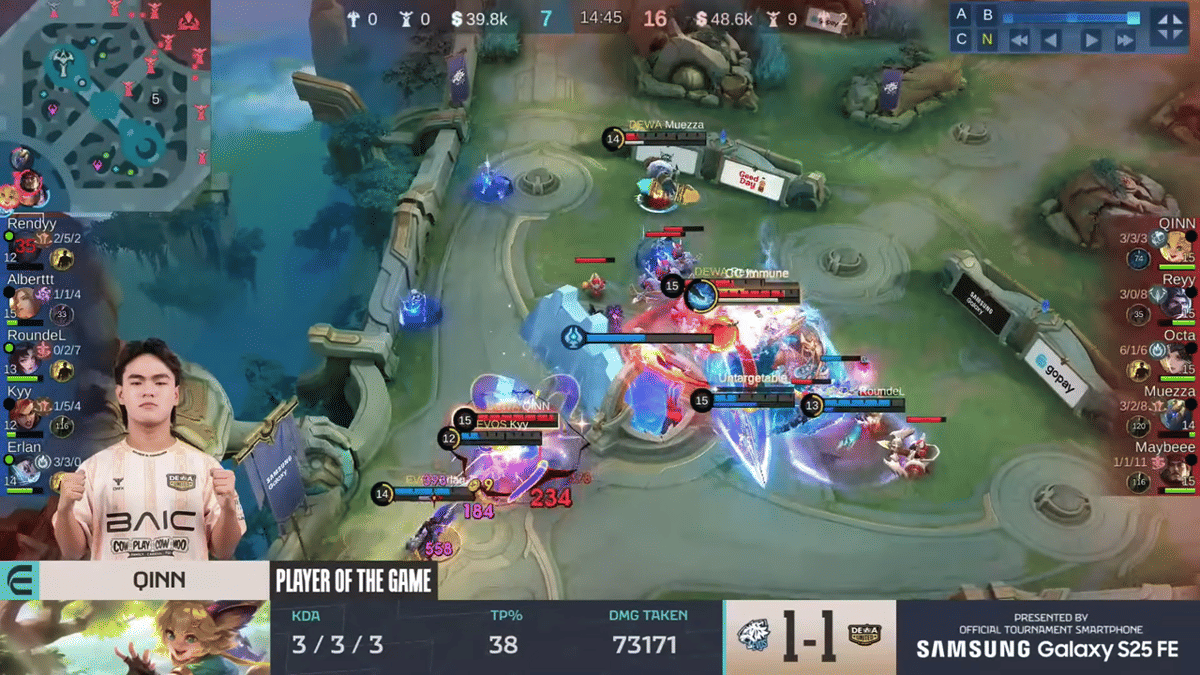 Joy (Qinn) menjadi senjata DEWA untuk membalikkan keadaan