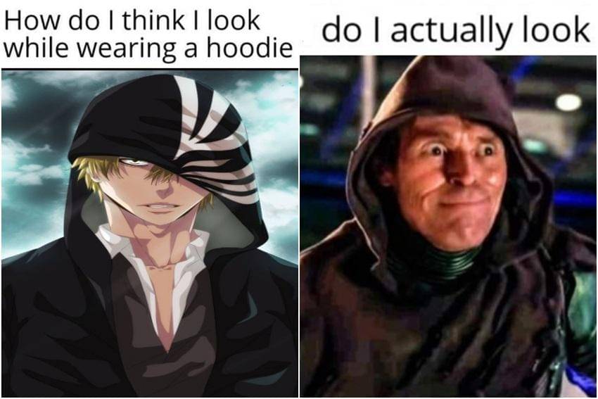 meme anime tentang hoodie