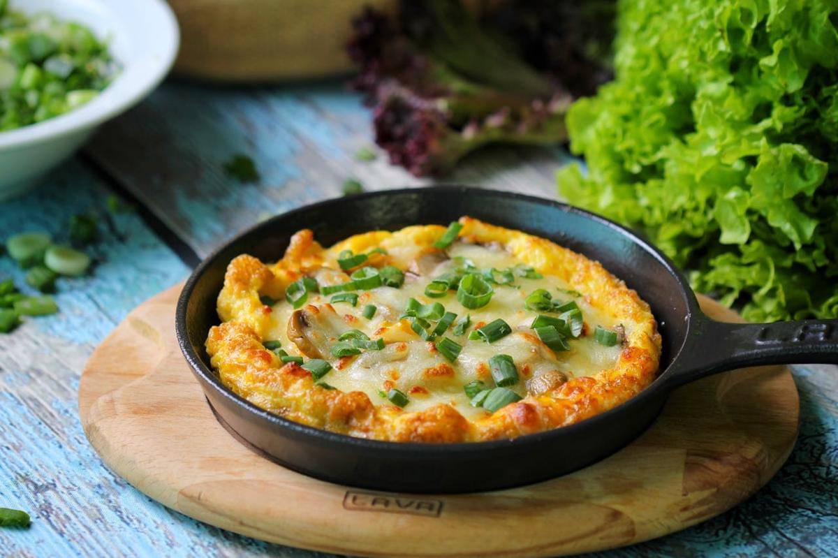 ilustrasi potato mozzarella frittata