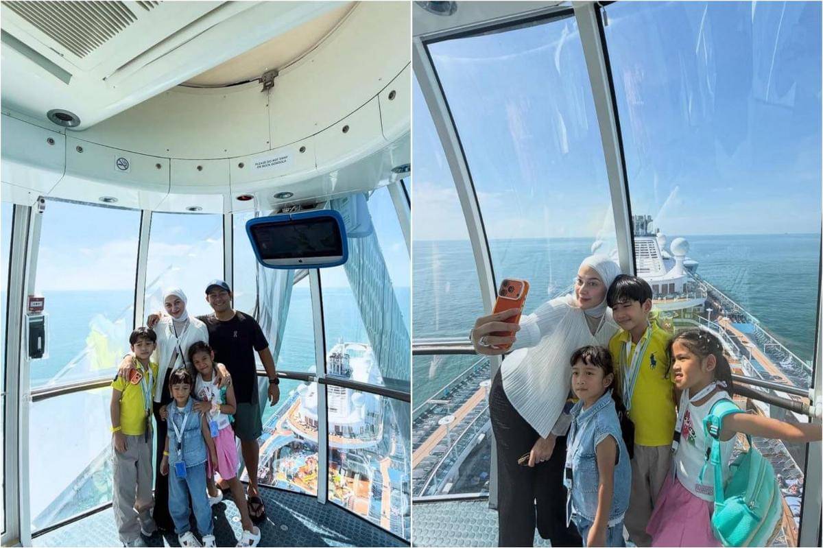 keluarga Nina Zatulini naik kapal pesiar