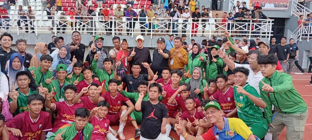 Cabor sepak bola Palembang di Porprov Sumsel 2025 (Dokumen Askot PSSI Palembang)