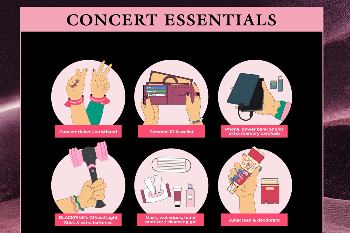 barang yang boleh dibawa saat konser BLACKPINK
