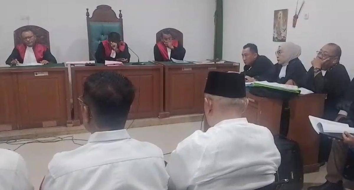 Terdakwa kasus dugaan Pasar Cinde Palembang.