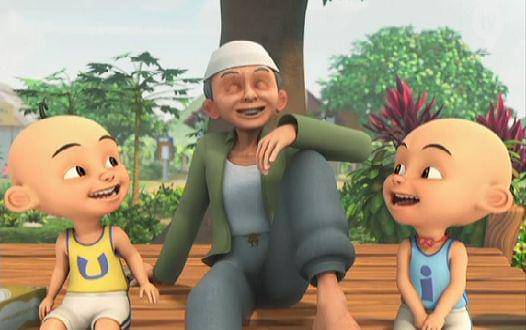 Kebersamaan Upin Ipin dengan Tok Dalang