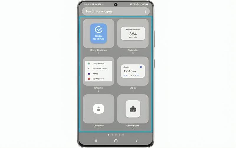 cara menambahkan widget di layar depan HP Android