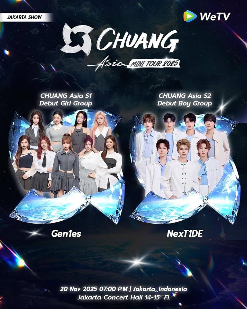 line-up performer CHUANG Asia Mini Tour 2025 di Jakarta