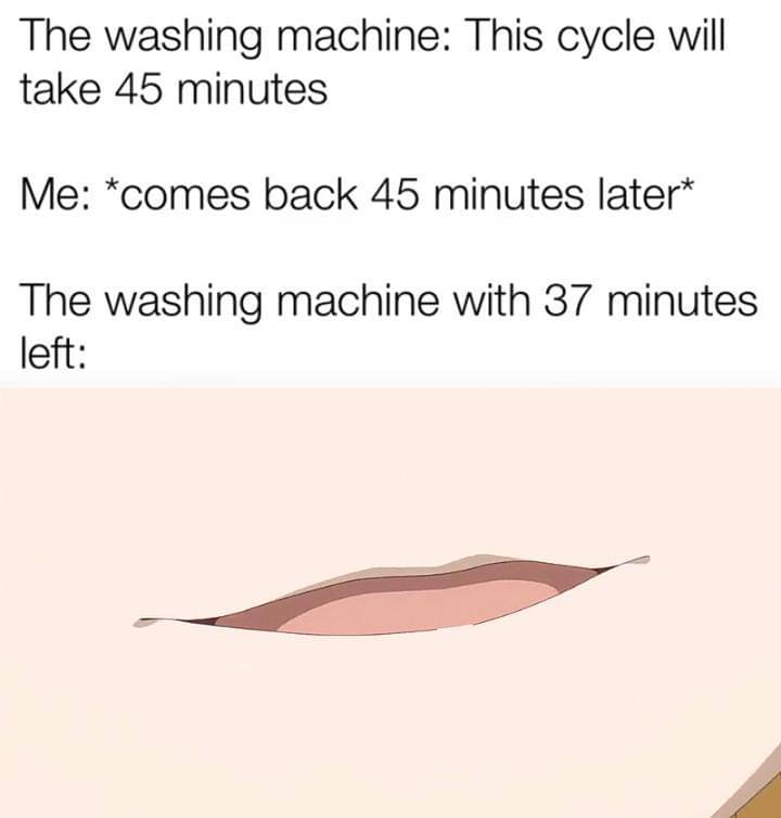 meme anime tentang cuci baju