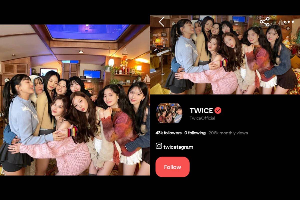 TWICE dan akun Pinterest resminya