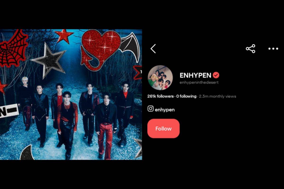 ENHYPEN dan akun Pinterest resminya