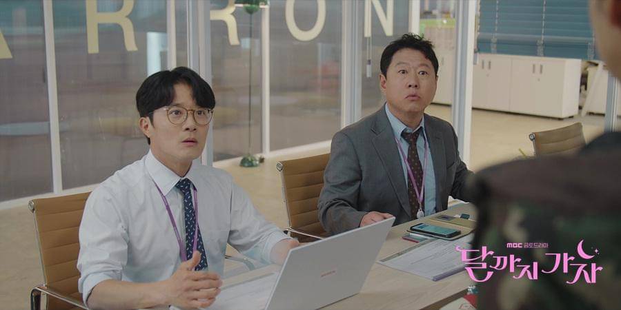 Ko Han Min dan Kim Kwang Sik di drama To the Moon