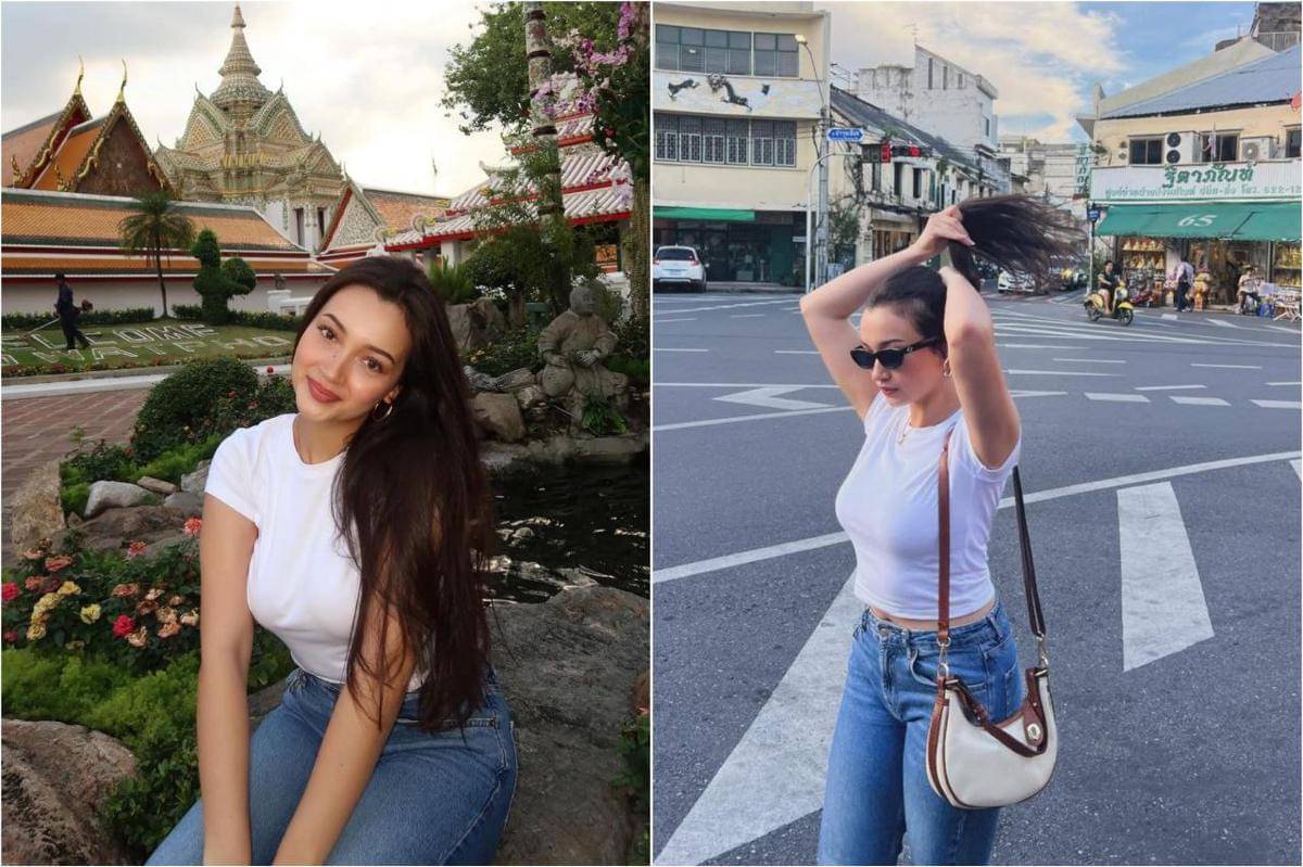 Megan Domani jalan-jalan di Thailand